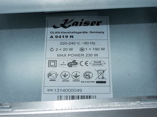 Кухонная вытяжка KAISER A 9419 N
